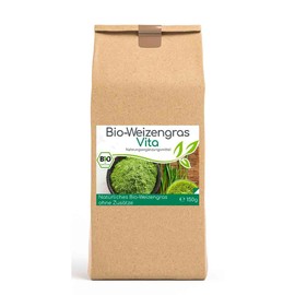 CELLAVITA Organic Wheatgrass Wheatgrass Powder Vita 150 g 100% Natural Excellent Vital Substance Content Superfood Up to 1.5 Months Enough