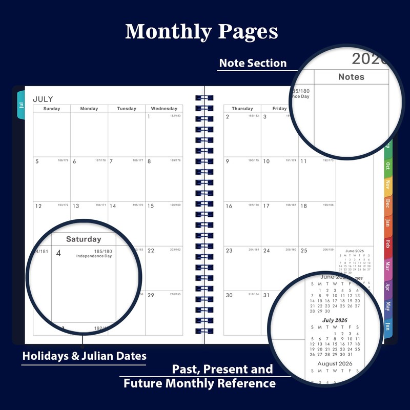 2026-2027 Planner - Planner 2026-2027 with Weekly & Monthly Spreads,