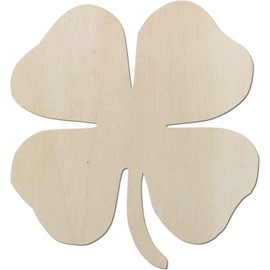 Beautiful Wooden Clover - Clover up to 60 cm - Ideal as Decoration for Easter - for Wall and Door (Set of 3, 10 cm)