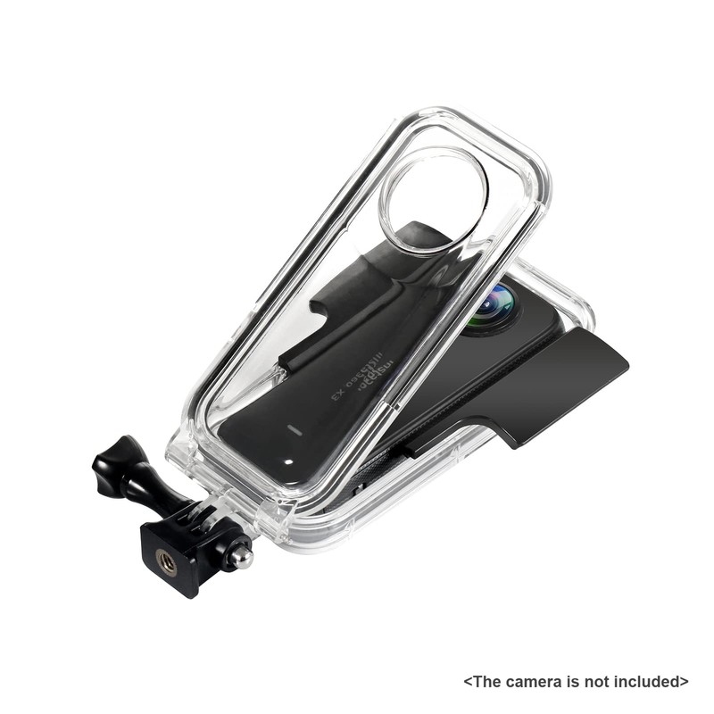 Waterproof Case for Sports Cameras, Bottom 1/4" Screw Hole, Waterproof