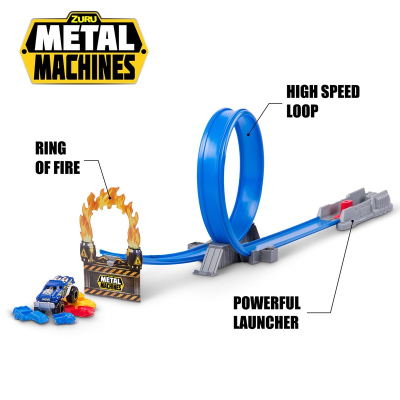 METAL MACHINES Track looping, includes 1 car 30 x 6