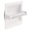 2 Pack - 6-1/4" White Toilet Paper Holder Spring Loaded