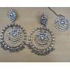 Unbranded Bollywood Indian Ethnic Big Jumbo Stone Chandbali Earrings With