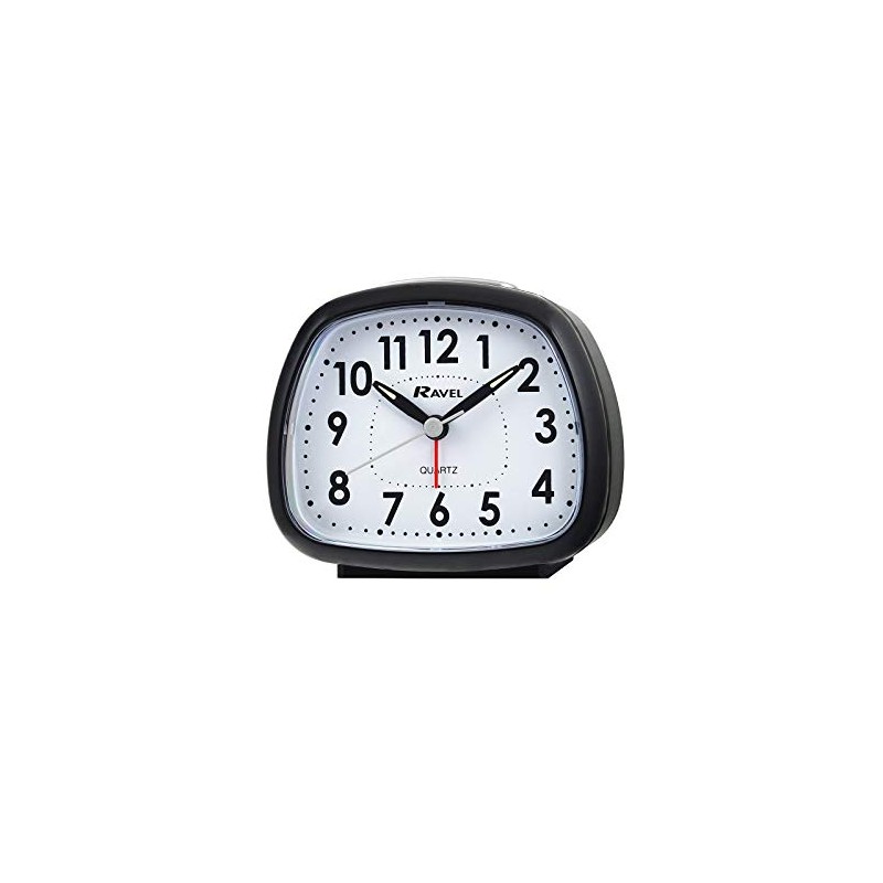 Ravel - Rayner Bold Bell Quartz Alarm Clock - Black