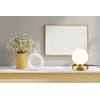 lightling Pekka Table Lamp with Base Matte Brass Metal Glass