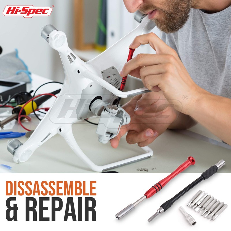 Hi-Spec 108pc Precision Screwdriver Bits & Opening Pry Bar Tool