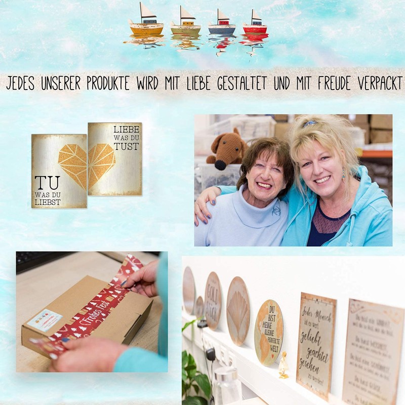 Logbuch-Verlag 6 Small Easter Bunny Figures Mini Gift Easter Decoration