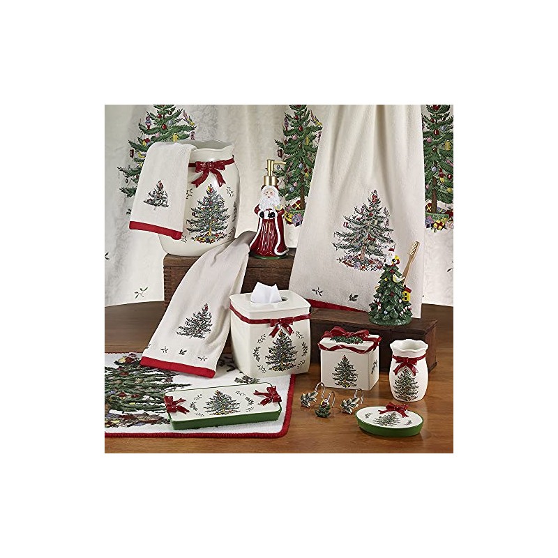 Avanti Linens Spode Christmas Tree Collection, 2 pc Fingertip Towel