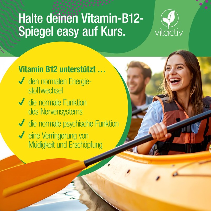 Vitactiv Vitamin B12 Gummies Organic & Vegan - 90 Fruit