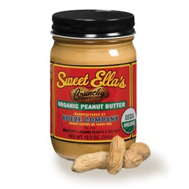 Sweet Ella's Crunchy Organic Peanut Butter (12.5oz) - Case of 6