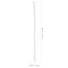 Cabilock Detachable Blind Rods Wand Vertical Replacement with Hook,46Blinds Handle