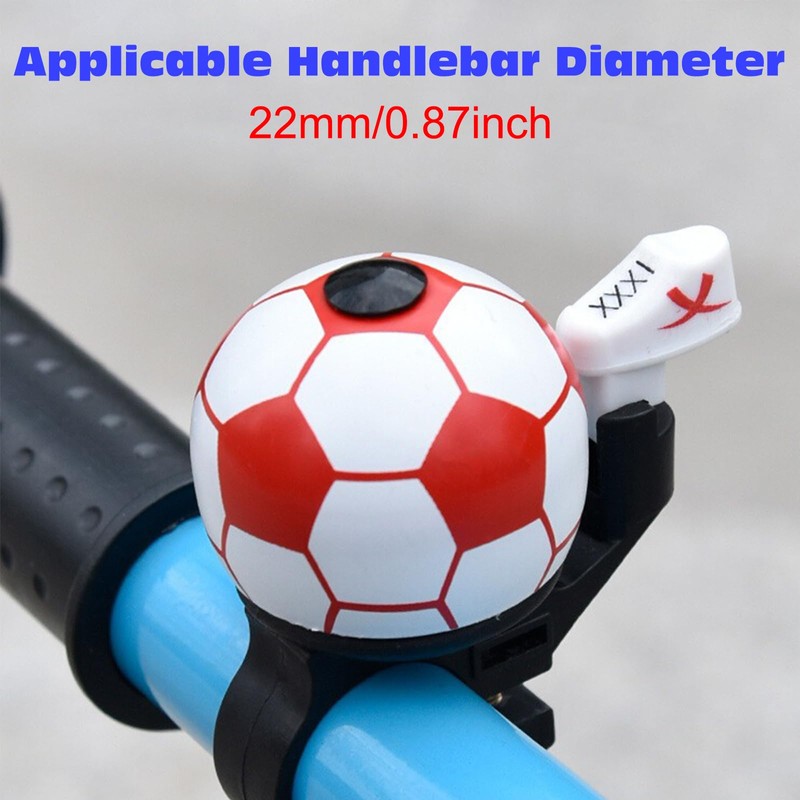 KASESSS 3Pieces Bike Bell, Football Shape Bicycle Bell, Small Scooter