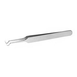 Focket Herramienta Cosmética de Maquillaje de Acero Inoxidable Tweezer para el Cuidado de la Piel (Hook Mouth 8.7 cm)