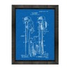 Plumber's Pipe Wrench Patent Art Blueprint Print in a Beveled