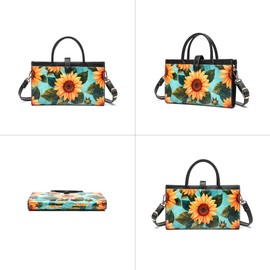 TAOSITUE Small Crossbody Bags Shoulder Bag for Women Ladies Purse and Handbags Wallet Top Handle Handbags, Multiple Sunflower, Medium