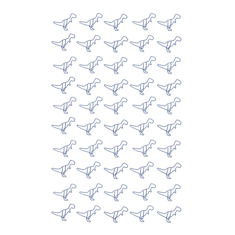 50pcs Paper Clips Strong Clamping Power Electroplating Process Colorfast Paperclips