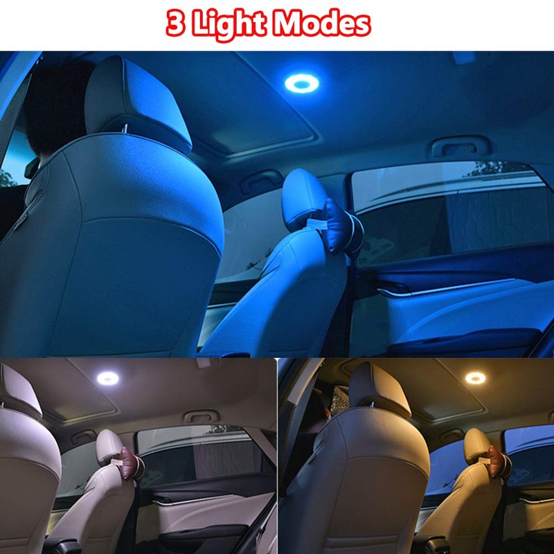 TYMXGHF USB Rechargeable LED Car Interior Dome Light 12V Bright