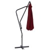 CorLiving Solward 10ft Steel/ Metal Frame Wine Red UV Resist