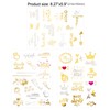 HOWAF 134 Piece Hen Party Tattoo Set, Gold JGA Tattoo