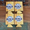 Busch Light Corn Coozie Koozie Pack Of 4- Brand New