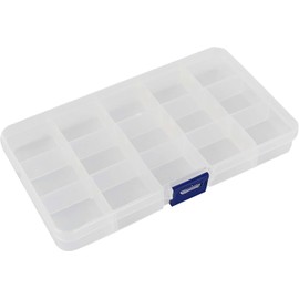Pack of 6 Folding Boxes, Small Storage Basket Organiser, Stackable Storage Basket for Kitchen, Bathroom, Office, Bedroom, Classroom, Cupboard, Drawer (15 x 10 x 5.8 cm)