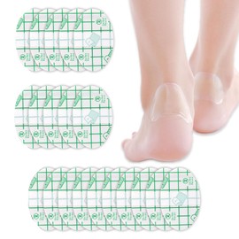 HREDZEO Blister Plasters for Feet,20 Pcs Blister Plasters Invisible Hydrocolloid Blister Cushion Pads Gel Blister Guard Pads Waterproof for Heel Foot Toe and Guard Skin