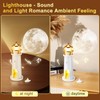 Light House with LED Light Moon Projection Lighthouse Decoration, Lighthouse