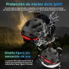Casco Inteligente Con Auriculares Bluetooth Luz Advertencia