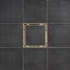 SereneDrains 304 Stainless Steel Tile in Square Brushed Gold Shower