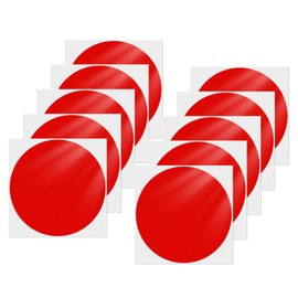 YIKIADA Red Dot Stickers 6 Inches Vinyl Self-Adhesive Waterproof Colored Circle Labels Kid Floor Decals Removable Line Up Round Tags for Office Classroom 10 PCS