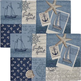 Sander Sailor Patch 2-Pack Tapestry Sailor Patch Placemat Size 32 x 48 cm
