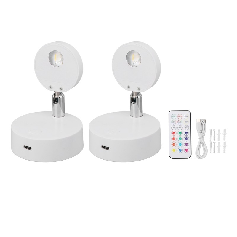 LED Spotlight Rechargeable Picture Lights RGB Closet Spotlights 13 Color