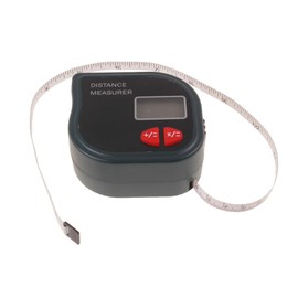 Rangefinder, 0.5-18 m 2-in-1 LCD Digital Display, Ultrasonic Rangefinder with 1 m Tape Measure, Professional Meter for Rooms, Construction Area, Volume, Distance (Black)