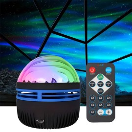 Unbranded Bedroom Northern Lights Projector,Kids Adult Home Theater Room Decoration Black