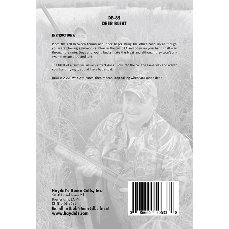 Haydel's Game Calls Inc. DB-85 Doe Bleat