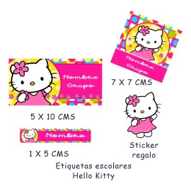 Etiquetas Escolares Adhesivas Personalizada Cuaderno Y Lapiz