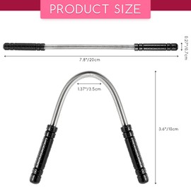 2 Pieces Facial Hair Remover Spring Eyebrow Face Epilator Threading Tool Remove Hair from Upper Lip, Chin, Cheeks and Neck for Women Girls or Men (Black)