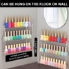 XJJAUGKLY 2 Stück Nagellack Aufbewahrung Organizer 3-Stufiges Acryl Wandorganizer für