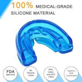 Coolrunner Double Braces Mouth Guard, Mouth Guard Sports, Athletic Mouth Guards, Youth Mouthguard for Upper and Lower Teeth Protection, No Boiling Required for Youth, Teenager