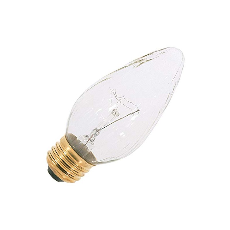 Satco S3365 120V Medium Base 25-Watt F15 Light Bulb, Aurora