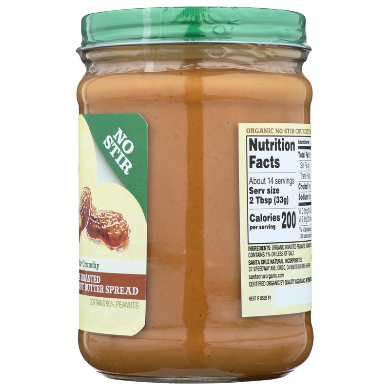 SANTA CRUZ PNUT BTTR ORG NS DRK CRNC 16 OZ