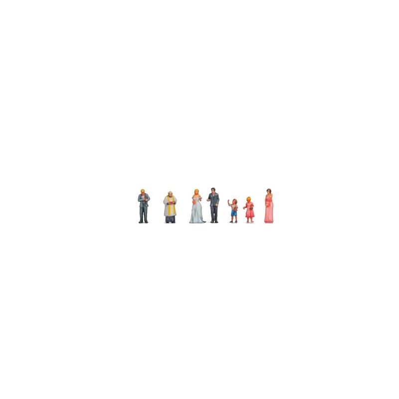 NOCH Figure Set "Wedding", Standing Figures, Model Making 1:160 Made