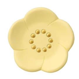 Deco Corporation Concombre ZCB-38440 Flower Base, Yellow, Size: Approx. W4.8 D4.8 x H1.5