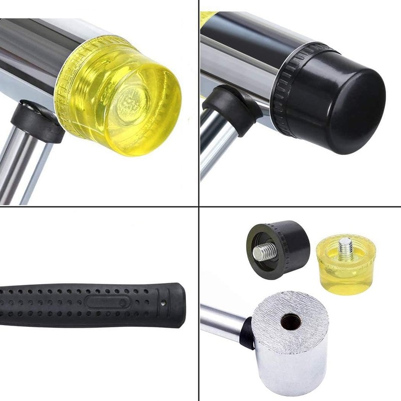 30MM Dual Head Nylon Rubber Hammer Jewelers Metal Mallet