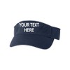 Go All Out One Size Navy Visor Customized Add Your