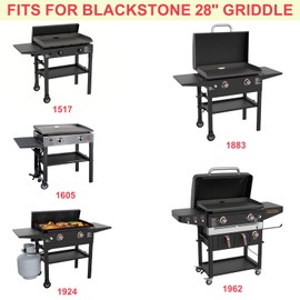 DcYourHome Griddle Warming Rack Compatible with 28" Blackstone Griddles (Not for Pro-Series）Adjustable Stainless Steel Rack for Blackstone Griddle Stand 28 Inch Accessories,One-Step Clip On Attachment