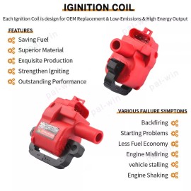 Carbole 8 Pack High Performance Ignition Coil Set For Chevy GMC LS1 LS6 D580 C1144 UF192