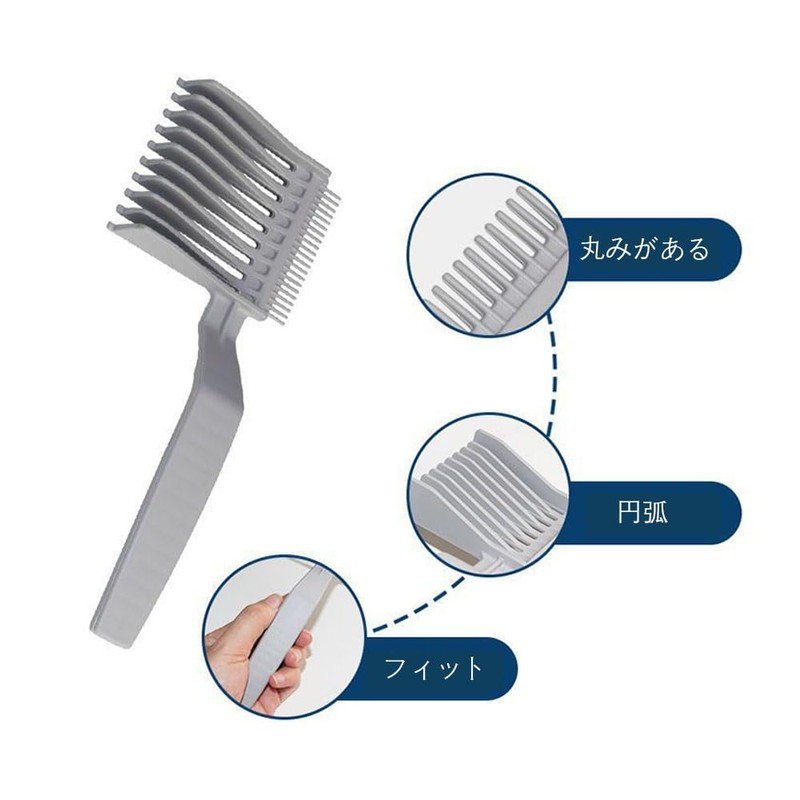 BIUTEFOR Men's Fade Comb Ergonomic Gradiente Design Haircut Comb Professional