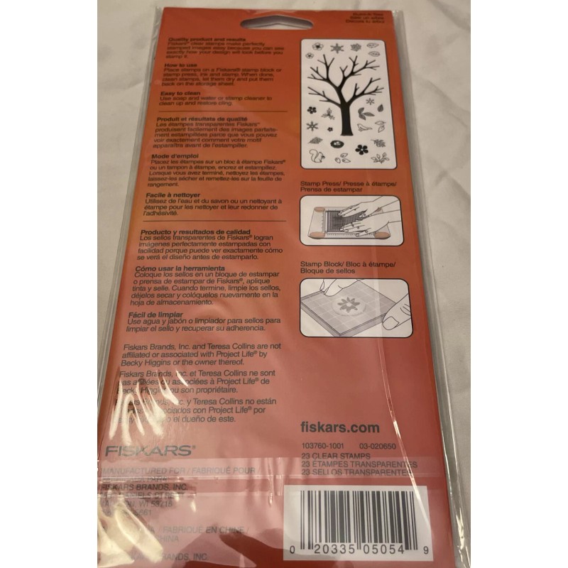Fiskars Build-A-Tree Clear Stamps Set