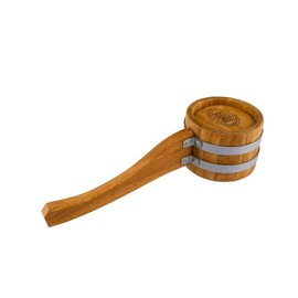 Waldmeister Infusion Ladle 0.5 Litres - Ladle Made of Oak Wood - High-Quality Sauna Accessories Made According to Traditional Böttcherkunst